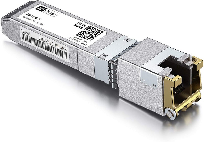 HYFIBER H!Fiber 10Gb SFP+ to RJ45 Module, 10Gbase-T Ethernet SFP+ Copper Transceiver Support 10G/5G/2.5G/1.25G, for Netgear AXM765, MikroTik, Ubiquiti, Unifi, QNAP, D-Link and More, Cat6a/Cat7,30m (98ft) - Image 3